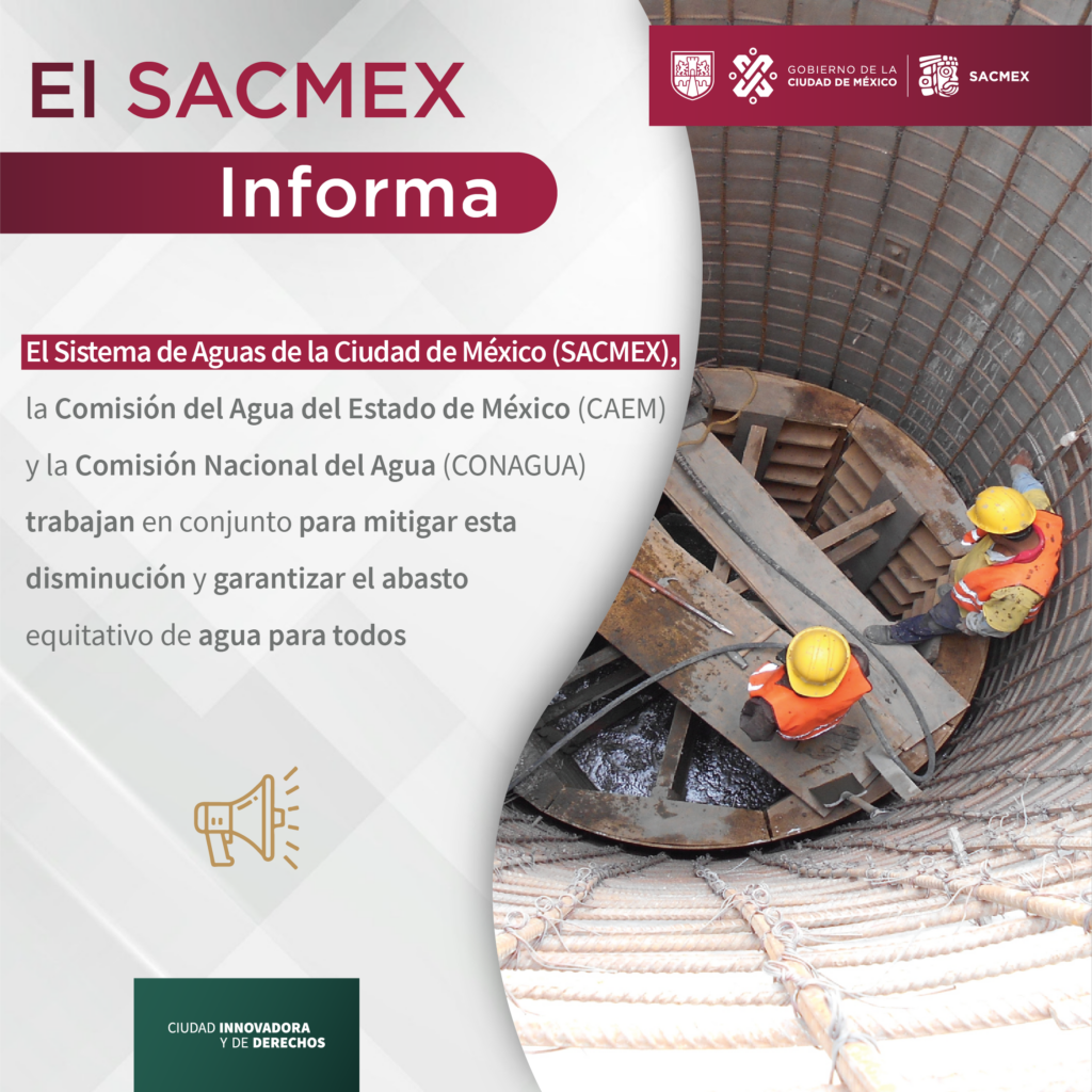 SACMEX: Con estrategias, se vislumbra un futuro más sostenible y resiliente frente a los retos del agua