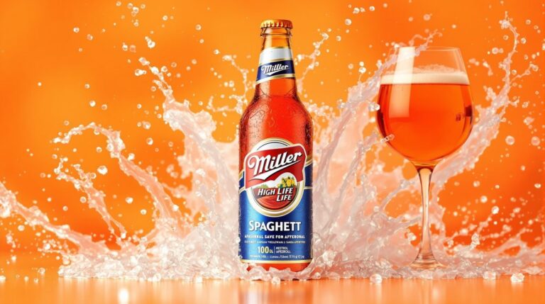 Botella de Miller High Life junto a copa con Aperol, representando el spaghett recession y nuevos hábitos de consumo.