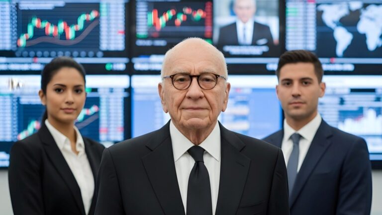 Murdoch al frente de una imagen representativa del Conservadurismo como estrategia empresarial en la industria mediática y corporativa