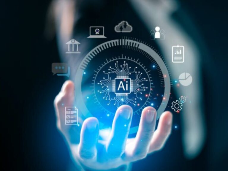 Cultura empresarial mexicana integrando inteligencia artificial en procesos laborales Instrucciones: estilo editorial profesional y tecnológico, ambiente de oficina mexicana con pantallas y trabajo colaborativo, iluminación natural, sin texto en la imagen, formato horizontal y de alta resolución.