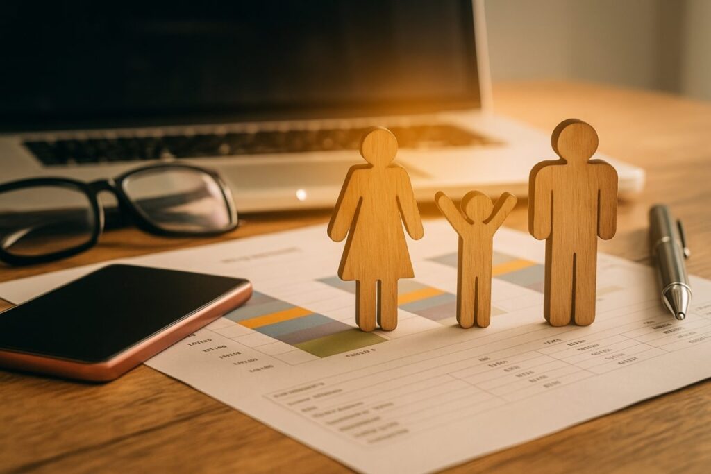 Ilustración editorial de una empresa familiar profesionalizando su estructura operativa en México