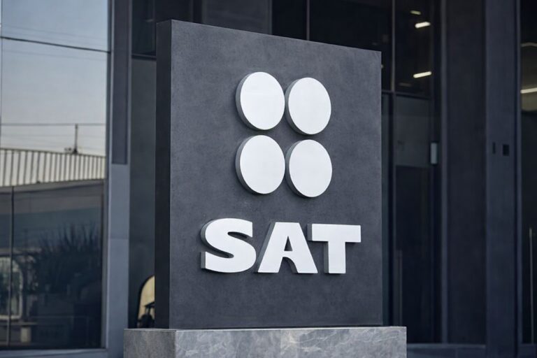 Fachada del SAT en México con señalización visible, relacionada con el Buzón Tributario