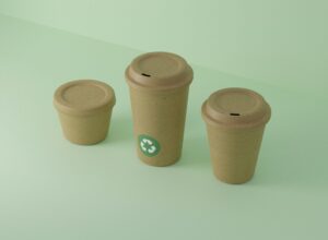 Diseño de vaso sin tapa biodegradable hecho de semilla de aguacate, innovación sustentable mexicana