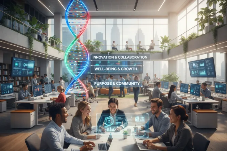 Cultura organizacional de empresas exitosas como Google, Coca-Cola y Walmart basada en innovación, diversidad y eficiencia.