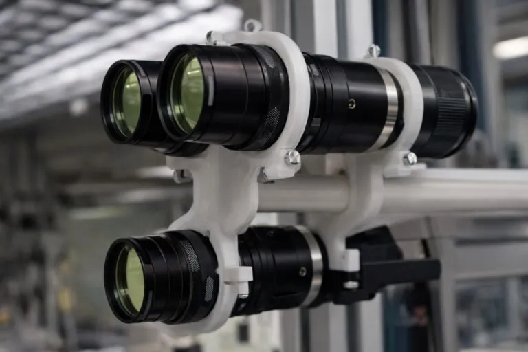 Equipo de visión artificial utilizado en sistemas industriales de inspección de alta precisión