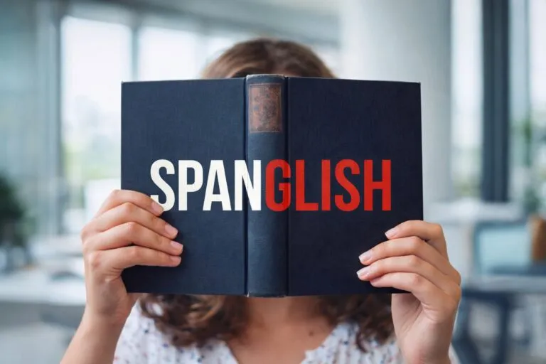 Equipos en oficina moderna en Colombia reflejan spanglish laboral y cultura empresarial globalizada