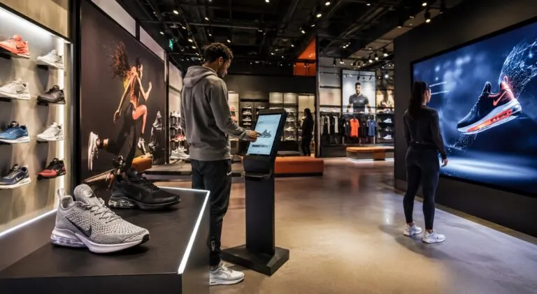 Innovación Nike en tiendas deportivas de Estados Unidos para fortalecer márgenes y valor de marca