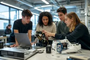 Estudiantes desarrollan proyectos de innovación estudiantil y startups tecnológicas en universidades de Portugal