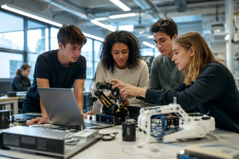 Estudiantes desarrollan proyectos de innovación estudiantil y startups tecnológicas en universidades de Portugal
