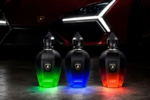 Colección de perfumes Lamborghini desarrollada con Xerjoff como ejemplo de cultura empresarial e innovación.