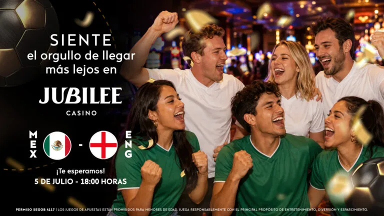 Jubilee Casino prepara “fiesta” para el México vs Inglaterra.