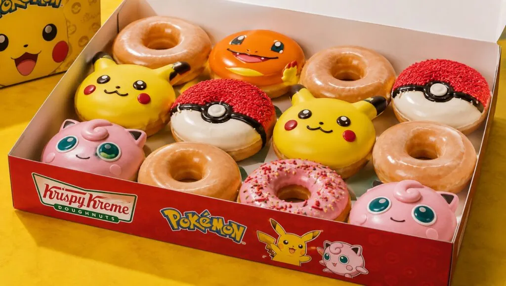 Krispy Kreme y Pokémon presentan donas temáticas y productos coleccionables en México