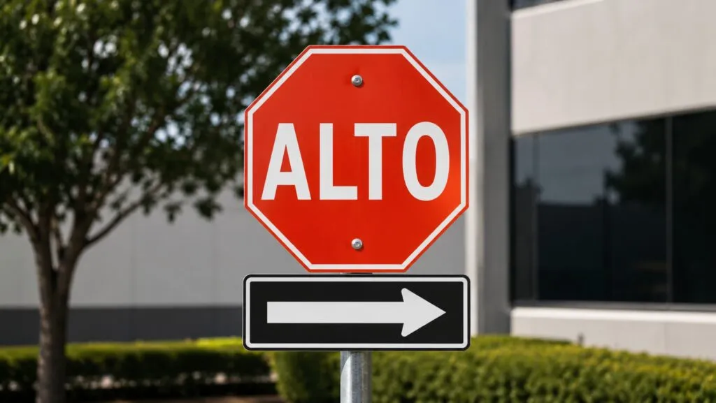 Placas y señalamientos mexicanos para seguridad