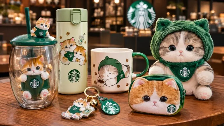 Starbucks x Mofusand presenta vasos, termos y accesorios de gatitos en Singapur