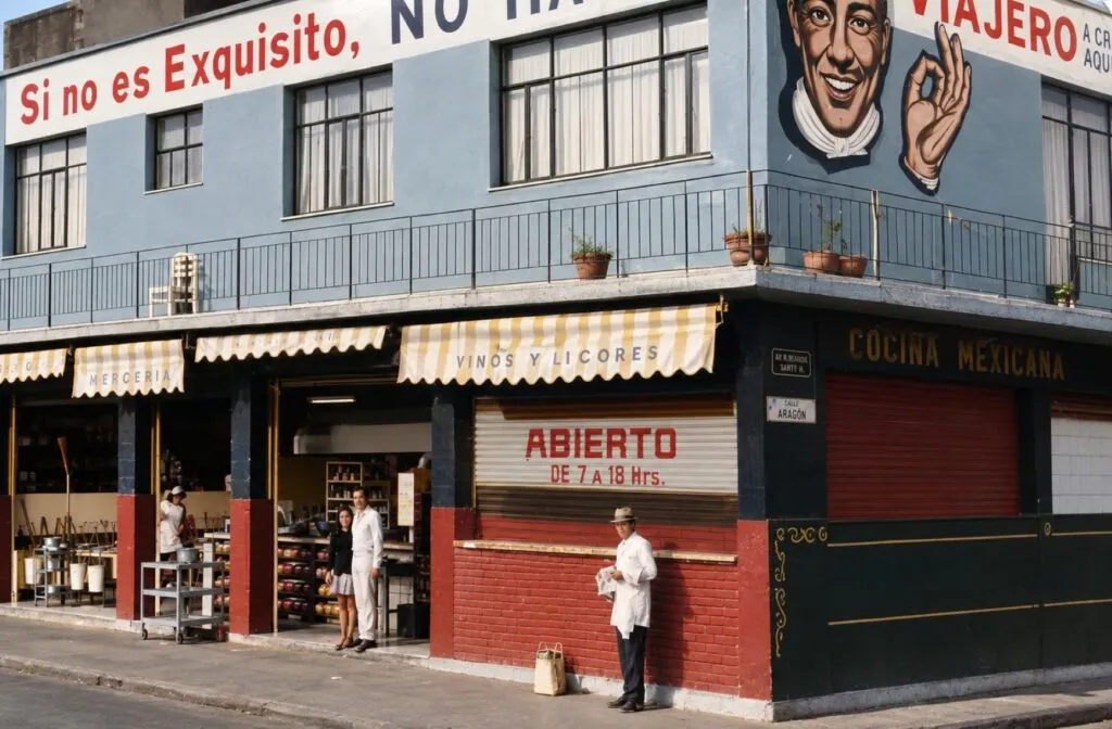 Don Lázaro El Viajero representa la tradición de la gastronomía mexicana en Santa María la Ribera, Ciudad de México.