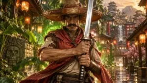 Mexican Ninja presenta una ciudad con elementos culturales de México y Japón dentro de un videojuego de acción.