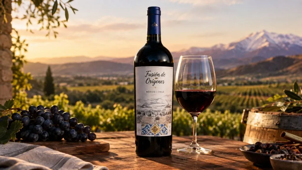 Fusión de Orígenes conecta el Valle de Guadalupe y el Valle del Maule en una propuesta de vino mexicano y chileno.
