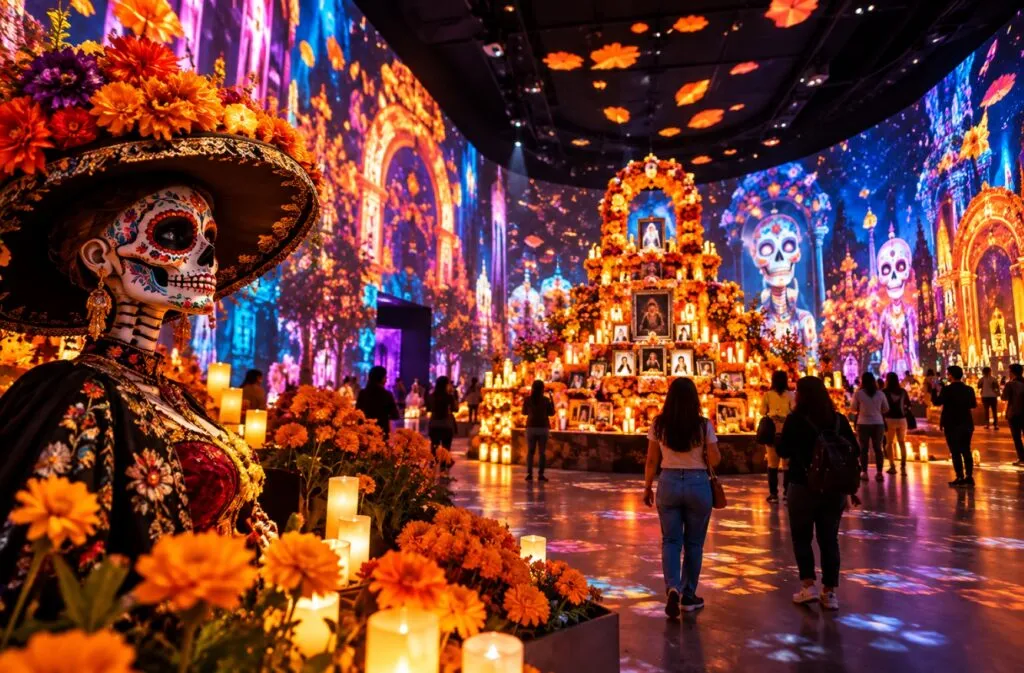 Experiencias inmersivas en Aztlán combinan Día de Muertos, realidad virtual, tecnología y entretenimiento